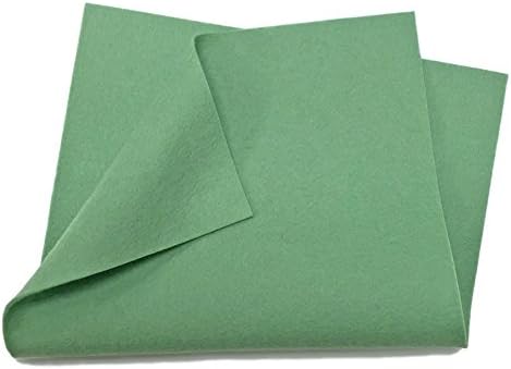 100% Merino Wool Craft Felt - 8” x 12” Sheet - Mint by WeirDollsCrafts