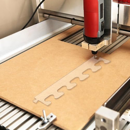 INFUNLY 2pcs Dovetail Stitch Router Template 3.54"×15.75" DIY Acrylic Router Template Pitch Dovetail Router Tray Clear Cutting Board Stencils Angled Curvy Stencils Guide Tools for Woodworking - Image 4