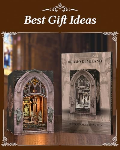 MiniCity Duomo di Milano Book Nook Kit, Architectural Miniature with LED - Image 7