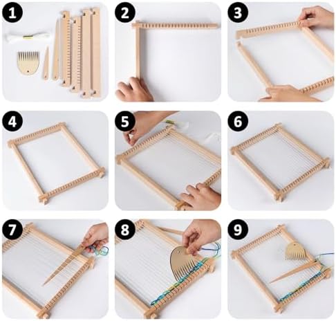 Weaving Loom for Kids,Knitting Loom Kit Crafts for Kids Ages 8-12 Beginners - Image 5