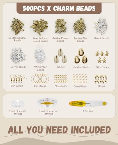 ClaBead 6300 Pcs Clay Beads Bracelet Making Kit for Adults, 24 Colors 6mm Clay Beads for Jewelry Making with Letter Beads, Friendship Bracelet Kit for Girls 13-15 and Women - Image 5