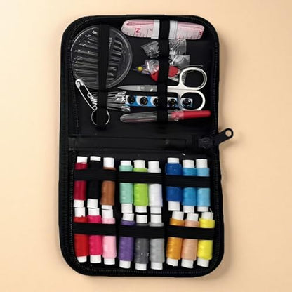 Stitches Embroidery Starter Kit Adult, Stitch Book and Sewing Kit with Safety Zipper, Portable Tools for DIY Embroidery, 8.3 x 11 x 0.6 in / 21 x 28 x 1.5 cm - Image 6