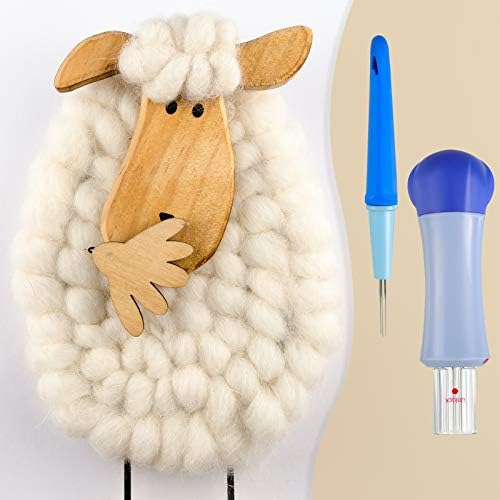 WILLBOND 2 Pack Needle Felting Tool Pen with 3 Needles Punch Style Tool with 7 Barbed Wool Accessories Wool Needle Felting for DIY Patchwork and Craft Making Felt - Image 6