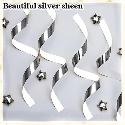 Kigeli 1000 Sheets Origami Star Paper Strips,Silver,Solid Style - Image 3