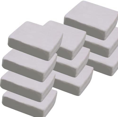10 lb White Natural Air-Dry Clay;Ideal for Wheel Throwing,Hand Building,Sculpting;Great for All Skill Levels;Whiteware Clay by WABAFL