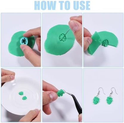 ORIGACH 14 Pcs Monstera Leaves Clay Cutters Set - Image 4