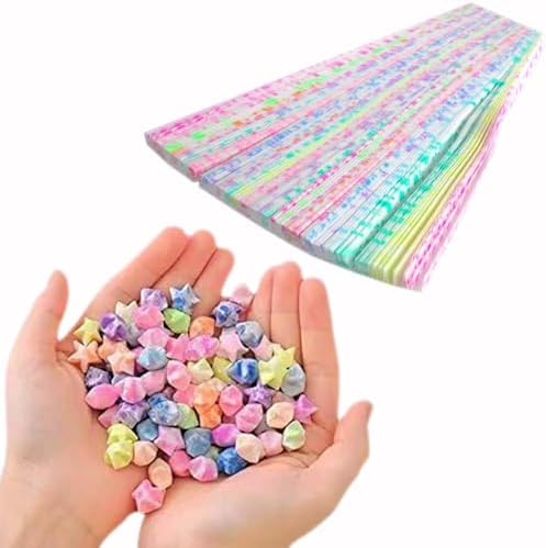 Luminous Origami,Origami Star, Star Paper, Paper Star Strip,Flash Origami,DlY origamipaper star strips.(Star Origami /300 Sheets) - Image 2