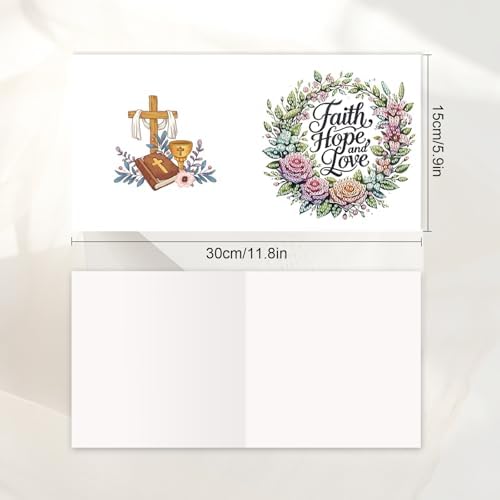 JISHSHAY 6 PCS Crucifix Diamond Painting Greeting Cards Jesus Diamond Art Birthday Cards with Envelopes Gem Art Mosaic Kits for Adults, for Anniversary Valentine Thank You Graduation All-Occasion - Image 2