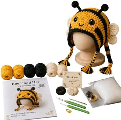 smtsmt Fantasy Hood Hat DIY Crochet Kit Series (Bee) - Image 7
