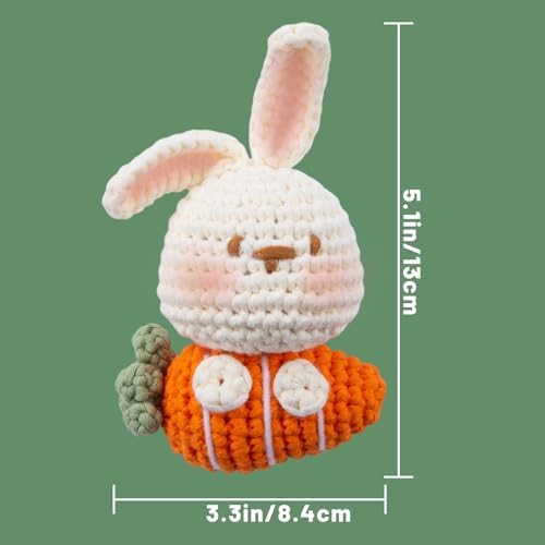 EOKPHULL Crochet Kit for Beginners, Easy DIY Crochet & Knitting Kit for Adults with Step-by-Step Video Tutorials, Yarns, Stuffing, Crochet Hook and Accessories, Crochet Craft Set - Image 4