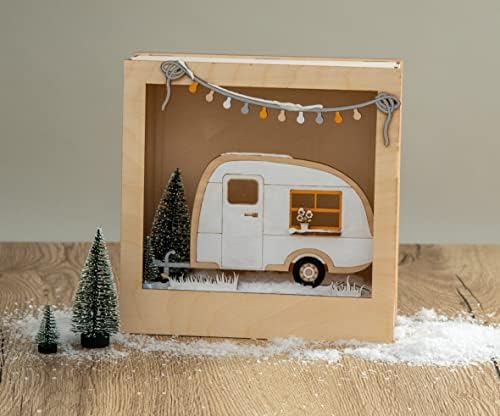 Do-it-Yourself 3D Frame Decoration Kit - Caravan - Wood - 24 cm - Image 5
