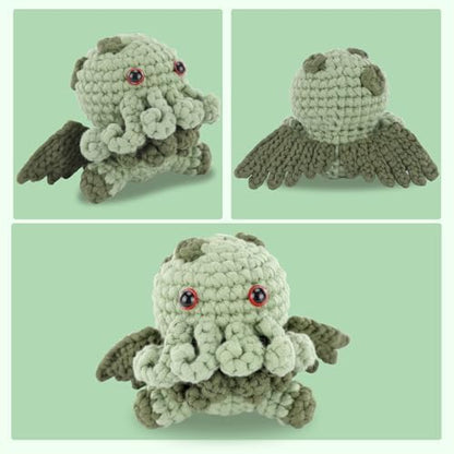 CrochetBox Cthulhu Crochet Kit for Beginners, Easy Craft for Adults - Image 2