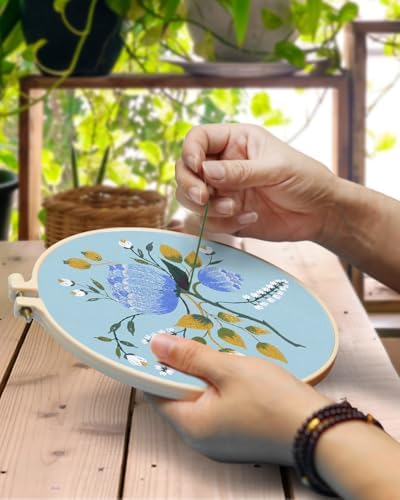 TINDTOP Embroidery Kit for Adult, Flower Embroidery Kit for Beginners - Image 4