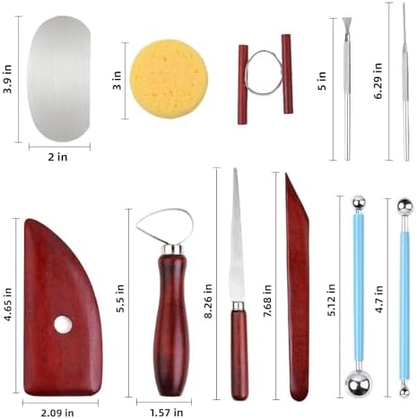 18pcs Clay Sculpting Tools, Basic Polymer Clay Pottery Carving Tool Kit - Image 4