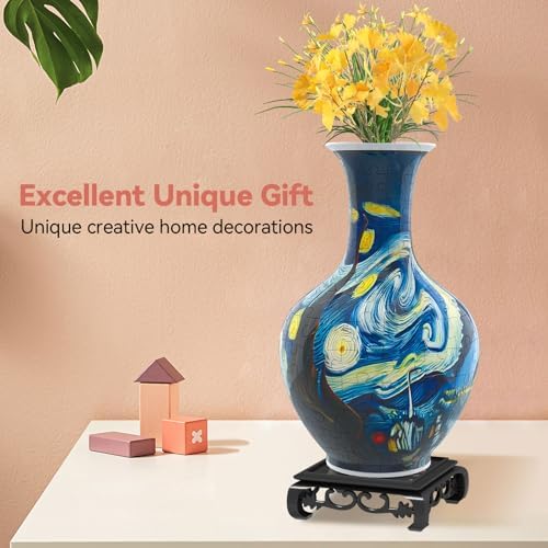 YunSheCSBS 3D Puzzle Vase for Adults with 164 Plastic Pieces, Adult Crafts - Image 3