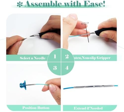 Yarniss Small Size Circular Knitting Needle with Rotating Cable 2.0~5.0mm - Image 3