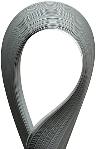 ODETOJOY Quilling Strips 5mm Paper Quilling Set 120pcs Strips 52CM Solid Color Origami Paper DIY Hand Crafts Quilling Paper Strips (Light Gray) - Image 5