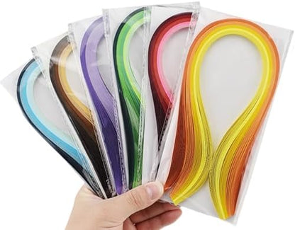 Acoeitl Quilling Paper Strips 600 Strips 28 Clolors Multi-Color Paper Quilling Set Width 5mm Length 39cm Quilling Supplies DIY Quilling Paper Quilling Art Strip for Crafts (6 Pack) by Unknown