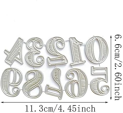 Numbers Embossing Cutting Dies Number Die Cuts for Greeting Card Wedding Invitation Making Scrapbooking Photo Album Carbon Steel - Image 3