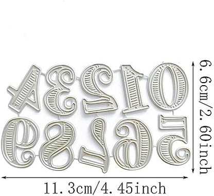 Numbers Embossing Cutting Dies Number Die Cuts for Greeting Card Wedding Invitation Making Scrapbooking Photo Album Carbon Steel - Image 3
