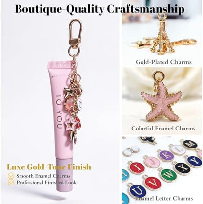 Kupor DIY Keychain Making Kit - Assorted Gold Enamel Charms, Storage Box, Instruction, 30-Min Quick Make, Bag Charms & Keychain Charms, Eco-Friendly, Craft Lovers, Ideal Gift for Any Festiva - Image 5