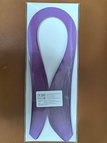 Quilling Strips 5mm Paper Quilling Set Solid Color Star Origami Paper DIY Hand Crafts Single Color Quilling Paper Filigee Strips (Lavender) - Image 5