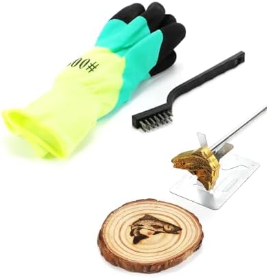 AIMOADO 1.5" Trout Branding Iron, for Wood Hats Leather BBQ & Steak by AIMOADO