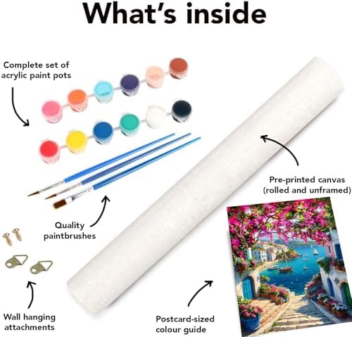 2 Pack Landscape Paint by Numbers Kit for Adults Beginner with Framed,Flower Easy Adult Paint by Number Kits on Canvas DIY Painting for Beginners Art by Numbers for Home Wall Decor 10x12 Inch - Image 6