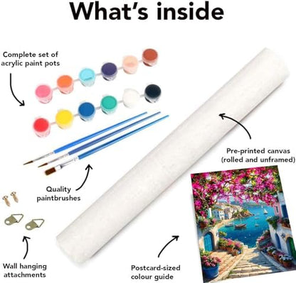 2 Pack Landscape Paint by Numbers Kit for Adults Beginner with Framed,Flower Easy Adult Paint by Number Kits on Canvas DIY Painting for Beginners Art by Numbers for Home Wall Decor 10x12 Inch - Image 6