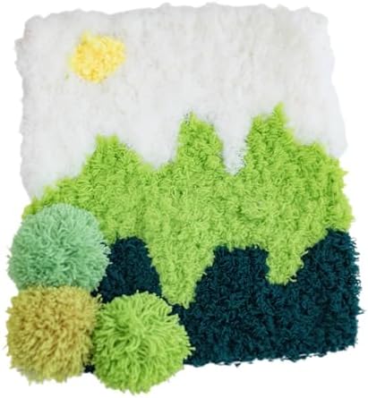 beausougon 3D Moss Latch Hook Coaster Kit for Adult Beginner Craft DIY by Unknown