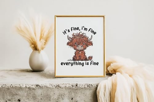 HKLIOPU Stamped Cross Stitch Kits - Highland Cow Embroidery Starter Kit for Adult Beginners, 11CT Needlepoint Cross-Stitch Patterns Dimensions Kit Arts and Crafts 11.8x11.8 inch - Image 5