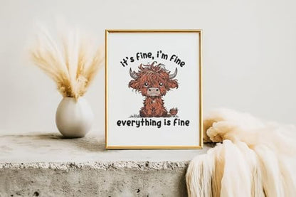HKLIOPU Stamped Cross Stitch Kits - Highland Cow Embroidery Starter Kit for Adult Beginners, 11CT Needlepoint Cross-Stitch Patterns Dimensions Kit Arts and Crafts 11.8x11.8 inch - Image 5