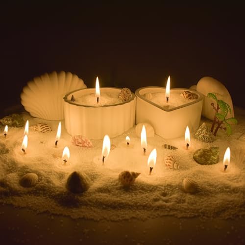 Pansyling 50pcs 6" Natural Candle Wicks for Candle Making, Pre-Waxed Cotton Wicks DIY Candle Making Kits, Smoke-Free, Long-Burning, Cut to Fit Any Candle Containers - Image 6