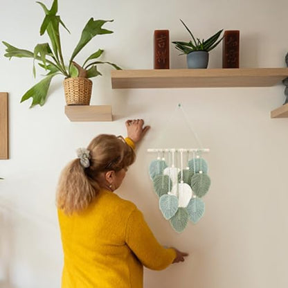 FREEBLOSS DIY Macrame Leaf Wall Hanging Beginners - Image 6