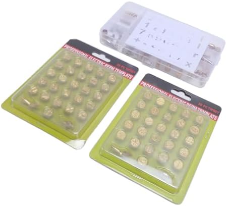 110PCS Wood Burning Tip Set Brass Alphabet Number Stencils Wood Burning Embossing Carving DIY Crafts Tool for Adults Beginners - Image 2