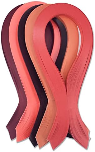 CrafTreat Red Quilling Paper Strips for Craft Work - 500 Quilling Strips 3mm 30 CM Length - Paper Quilling for Decorating Cards, Gift Bags, Picture Frames and Scrapbooking by CrafTreat