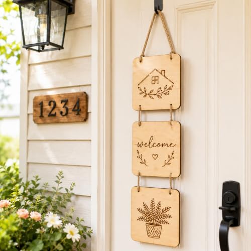 25PCS Wood Squares for Crafts, 4" Unfinished Wood Plaques - Image 5