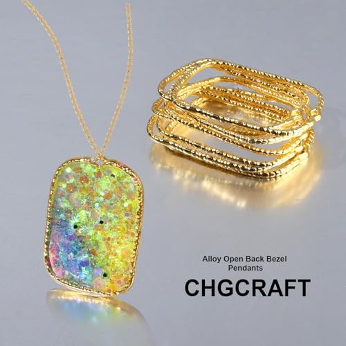 HNYYZL 48Pcs Alloy Open Back Bezel Pendants - Image 5
