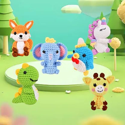 Wunila Crochet Kit for Beginners Adults, 6pcs Animal Crochet Starter Kit - Image 5