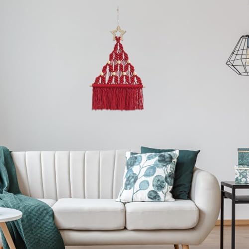 Christmas Tree Macrame DIY Kit Boho Style Handmade DIY Kit Decor Ornament - Image 4