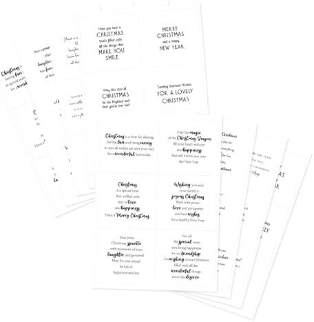 Katy Sue Christmas Verses Peelables Stickers for Christmas Card Making. 48 Peelable Verses & Sentiments/Peel Offs from Katy Sue Designs Card Making Supplies. Each Peel-Off Sticker is 4 x 3.5 inch - Image 5