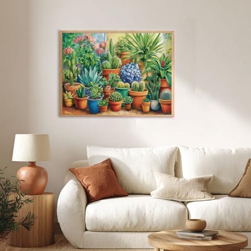 CRZMODE Plant Paint by Numbers Kit for Adults,Plant Paint by Numbers for Adults, Acrylic Painting Crafts for Home Decor Gift (16x20inch) - Image 6