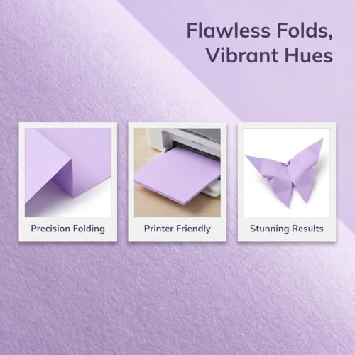 Veemoon Origami Paper Sheets 100 count 11.69 X 8.26 in Lavender Colored Printing Paper for Kids Diy Crafts Classroom Activities Family Art Projects Sheets of Papers - Image 7