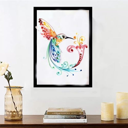 Bird Paper Quilling Kit Paper Quilling Adult Craft Great for DIY Craft Workshop, Home Decoration, Birthday Gift,Adult Friend interaction.It's Suitable for Adult and Craftsmen.Creative Stress Reliee. - Image 5