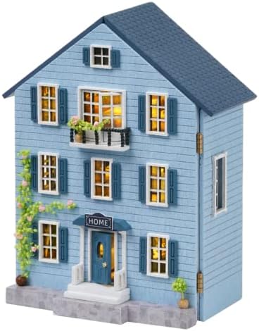 Kisoy Romantic and Cute Dollhouse Miniature DIY House Kit Creative Room Perfect DIY Gift for Friends, Lovers and Families (Molan House) by Kisoy