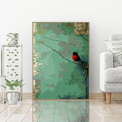 Birds Plant Paint by Numbers Kit for Adults, Color By Numbers for Adults - Image 3