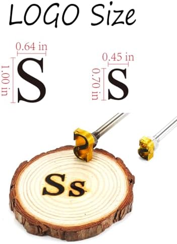 1" Letter S Branding Iron 2Pcs, Upper & Lower Case Wood Branding Iron - Image 2