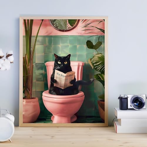 KICHANG Black Cat Paint by Numbers Kit for Adults Beginner (Without Frame) - Image 2
