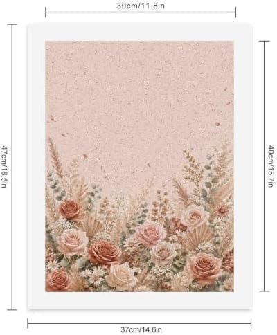 Bozfoxa Paint by Numbers Kit for Adults Beginner Blush Rose Meadow - Image 2