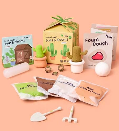 Pott’d Foam Dough Collectibles Air Dry Clay Kit for Adults, DIY Crafts Includes Clay Tools, Colourful Foam Clay, Guides for Mini Food Characters, Plant Projects and Date Night Creations - Image 6